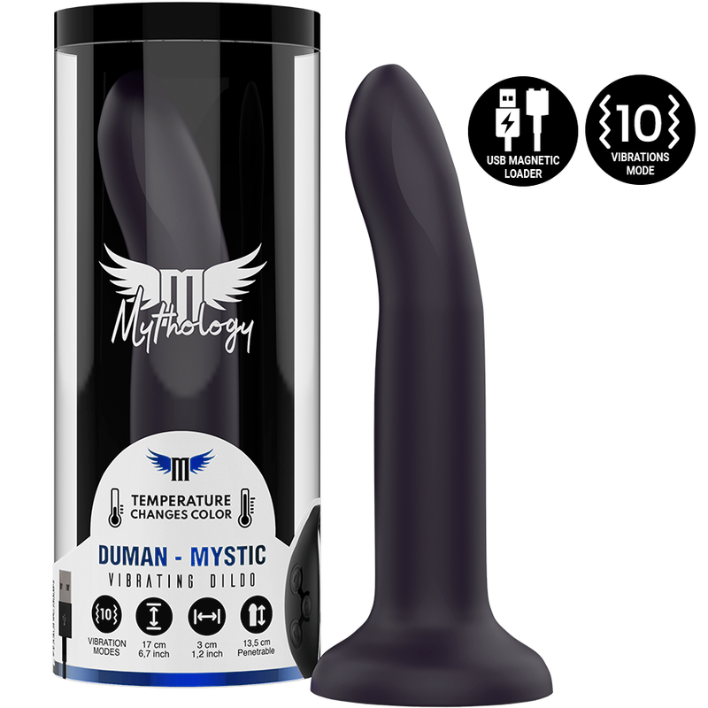 MITOLOGÍA - DUMAN MYSTIC DILDO M - VIBRADOR COMPATIBLE CON TECNOLOGÍA INALÁMBRICA WATCHME