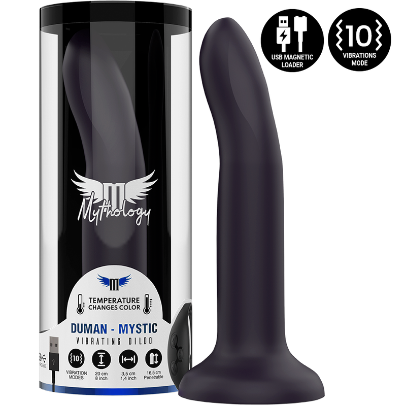 MITOLOGÍA - DUMAN MYSTIC DILDO L - VIBRADOR COMPATIBLE CON TECNOLOGÍA INALÁMBRICA WATCHME