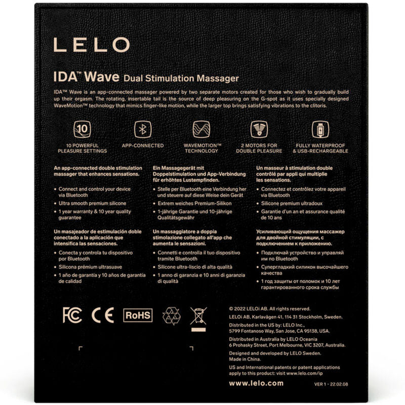 LELO - MASAJEADOR PARA PAREJAS LELO CORAL - IDA WAVE