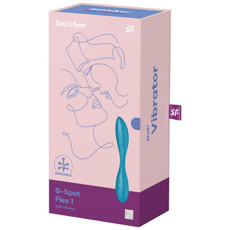 SATISFYER - VIBRADOR MULTI G-SPOT FLEX 1 AZUL