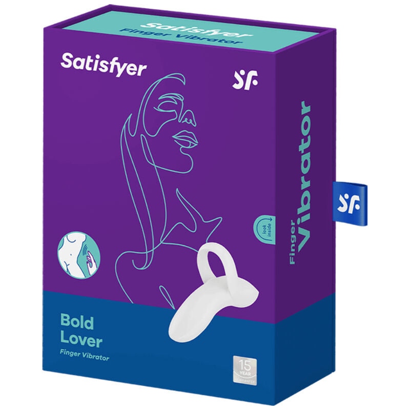 SATISFYER - BOLD LOVER WHITE FINGER VIBRATOR