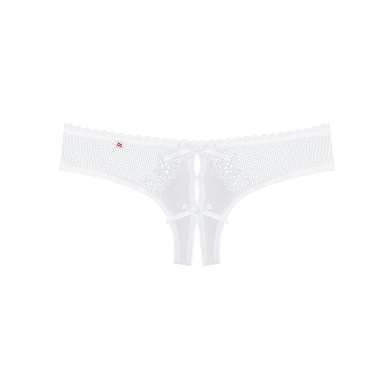 OBSESSIVE - ALABASTRA CROCHLESS WHITE THONG S/M