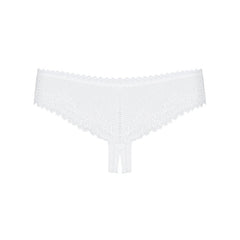 OBSESSIVE - ALABASTRA CROCHLESS WHITE THONG S/M