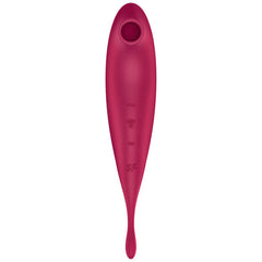 SATISFYER - APLICACIÓN ESTIMULADOR Y VIBRADOR TWIRLING PRO+ ROJO