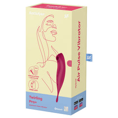 SATISFYER - APLICACIÓN ESTIMULADOR Y VIBRADOR TWIRLING PRO+ ROJO