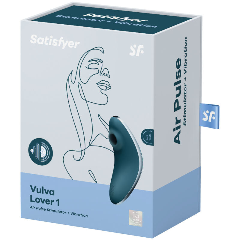 SATISFYER - VULVA LOVER 1 PURPLE AIR PULSE STIMULATOR AND VIBRATOR