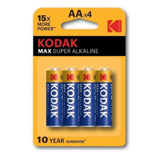 KODAK - MAX AA LR6 ALKALINE BATTERIES * 4