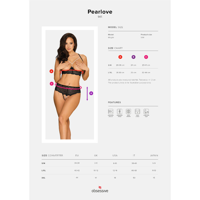 OBSESSIVE - PEARLOVE TWO PIECE SET XS/S