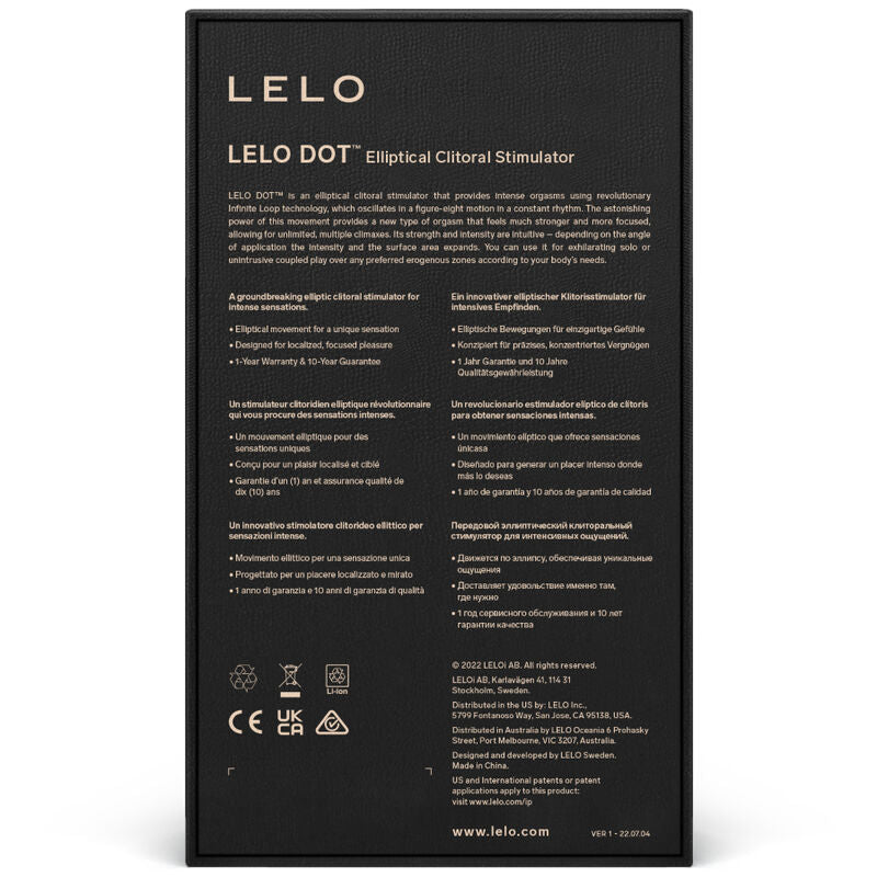 LELO - ESTIMULADOR DE CLITORIS DOT - LILA