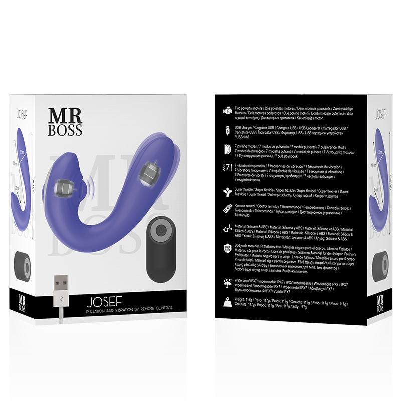 MR BOSS - JOSEF REMOTE CONTROL PULSATION &amp; VIBRATION FOR COUPLES