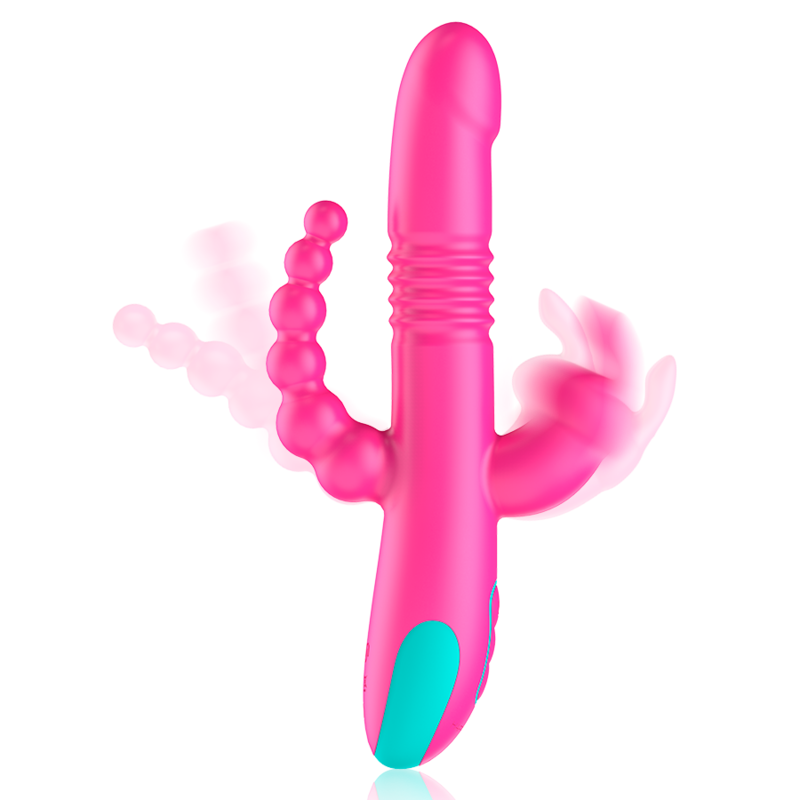 HAPPY LOKY - DONALD TRIPLE STIMULATION : ANAL, G-SPOT & CLITORAL WATCHME TECHNOLOGIE SANS FIL COMPATIBLE