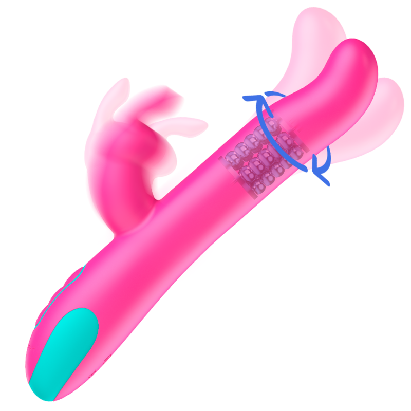 HAPPY LOKY - VIBRADOR Y ROTADOR PLUTO CONEJO COMPATIBLE CON TECNOLOGÍA INALÁMBRICA WATCHME