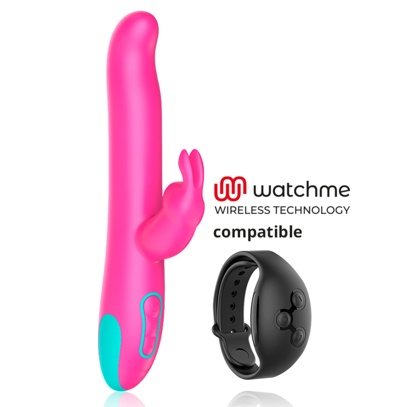 HAPPY LOKY - VIBRADOR Y ROTADOR PLUTO CONEJO COMPATIBLE CON TECNOLOGÍA INALÁMBRICA WATCHME