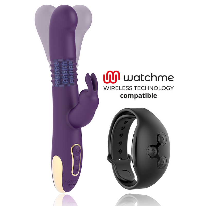 TESORO - CONEJO BASTIAN UP &amp; DOWN, ROTADOR Y VIBRADOR COMPATIBLE CON TECNOLOGÍA INALÁMBRICA WATCHME