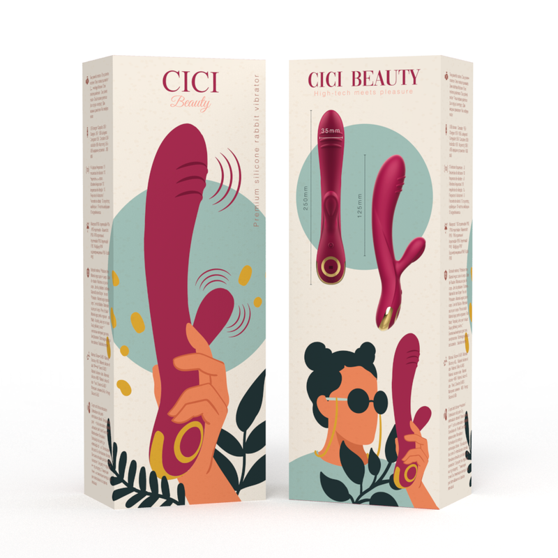 CICI BEAUTY - VIBRADOR CONEJO DE SILICONA PREMIUM