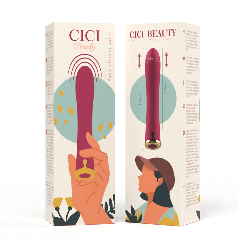 CICI BEAUTY - BALA DE EMPUJE PREMIUM EN SILICONA