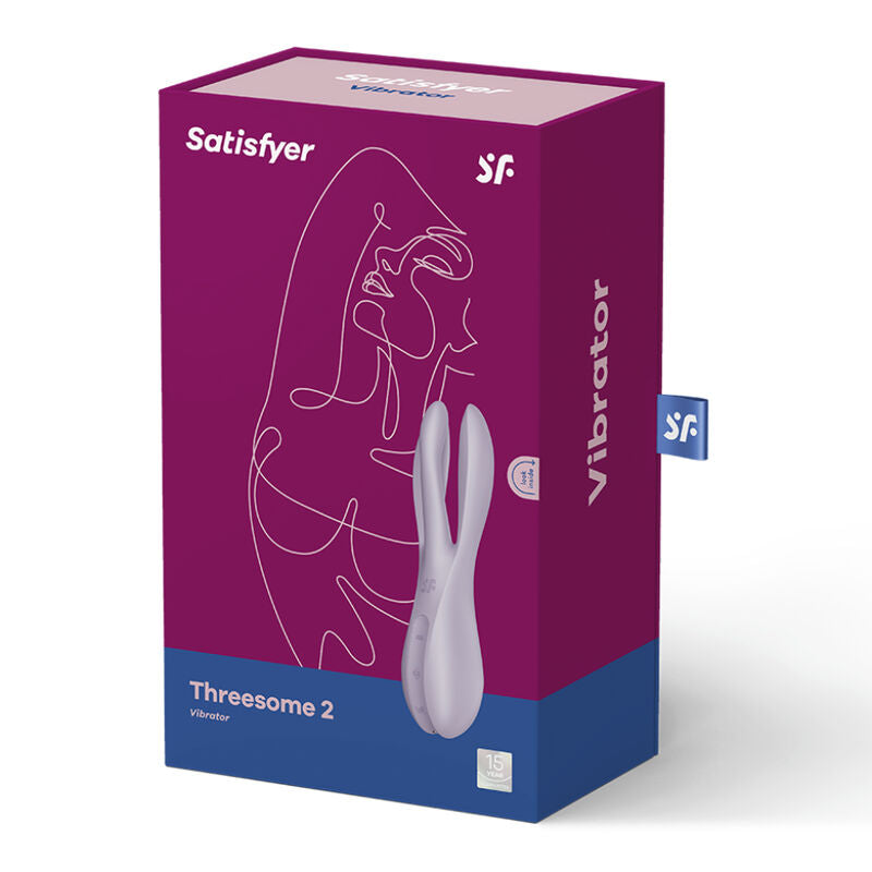 SATISFYER - TRÍO 2 VIBRADOR NEGRO