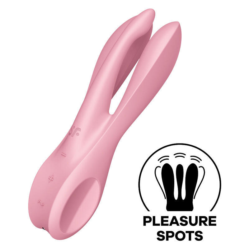 SATISFYER - TRÍO 1 VIBRADOR AZUL