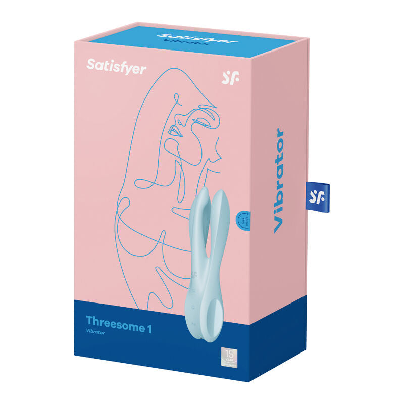 SATISFYER - TRÍO 1 VIBRADOR AZUL