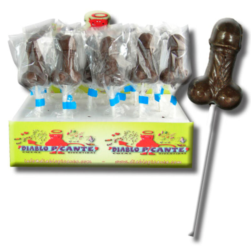 DIABLO PICANTE - DARK CHOCOLATE PENIS LOLLIPOP