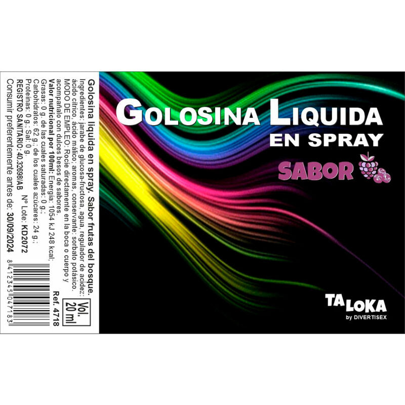TALOKA - SPRAY DE CARAMELO LÍQUIDO CON BAYAS