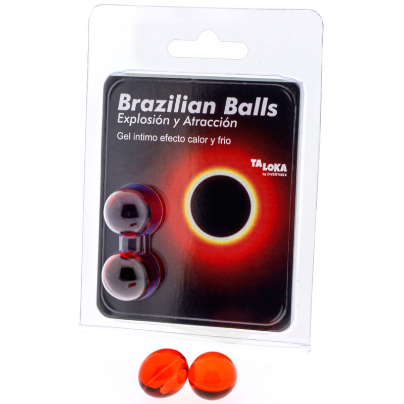 TALOKA - 2 BRAZILIAN BALLS EXCITING GEL HOT &amp; COLD EFFECT