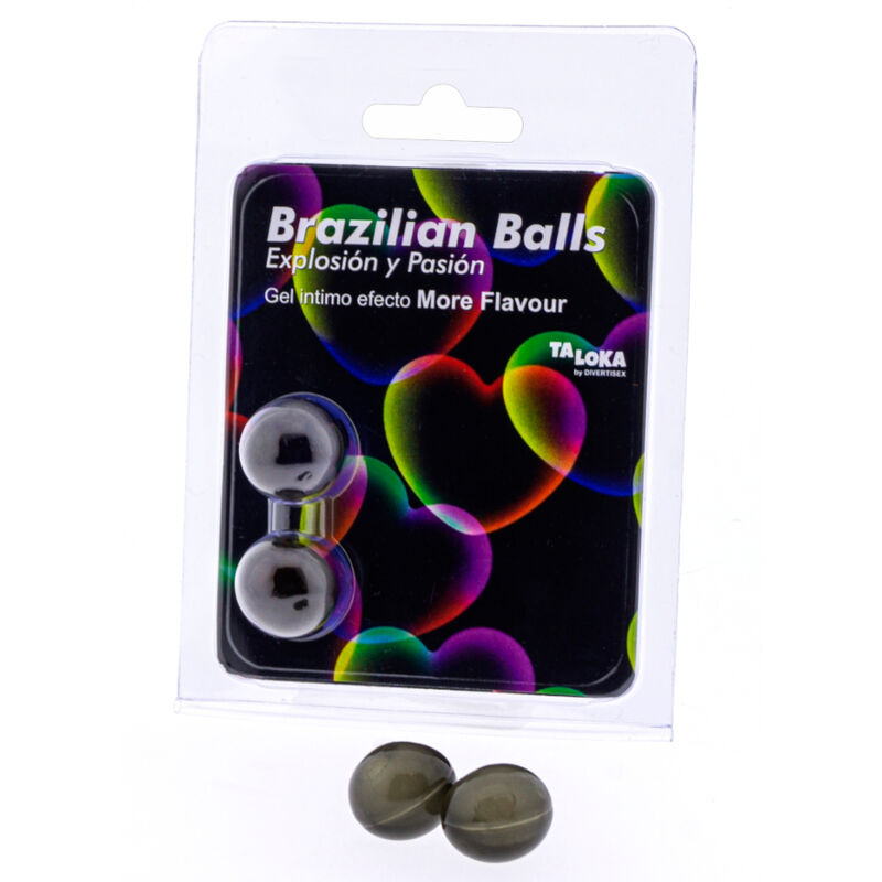 TALOKA - 2 BOLAS BRASILEÑAS MÁS EXCITANTE EFECTO SABOR GEL
