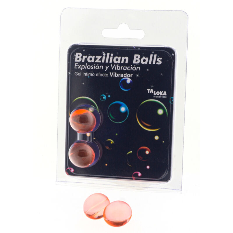 TALOKA - 2 BALLES BRÉSILIENNES GEL EXCITANT EFFET VIBRANT