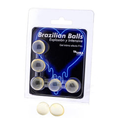 TALOKA - 5 BRAZILIAN BALLS EXCITING GEL COLD EFFECT &amp; VIBRATION