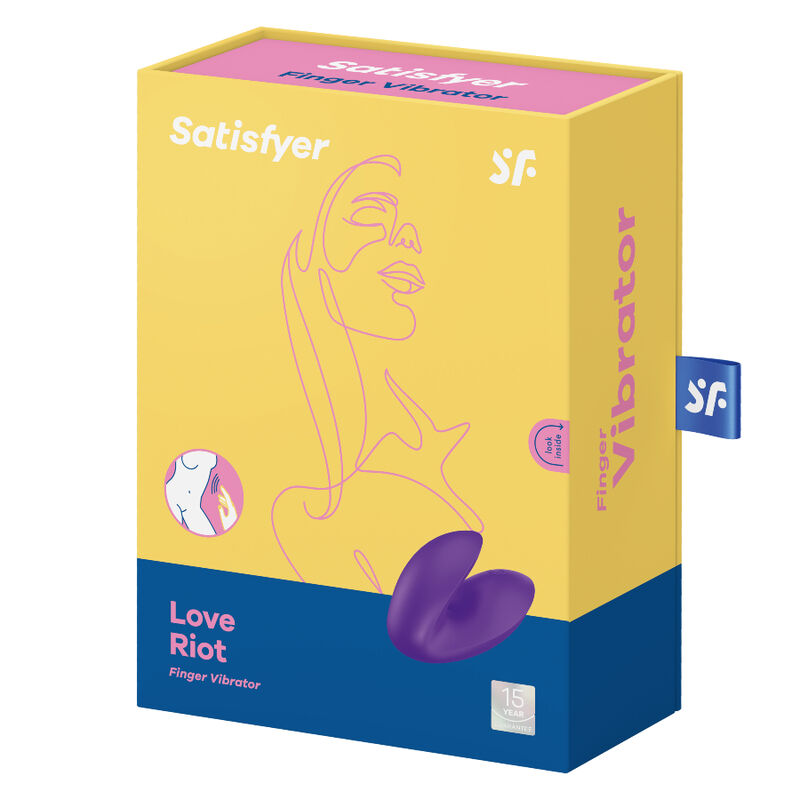 SATISFYER - LOVE RIOT VIBRADOR DEDO MORADO