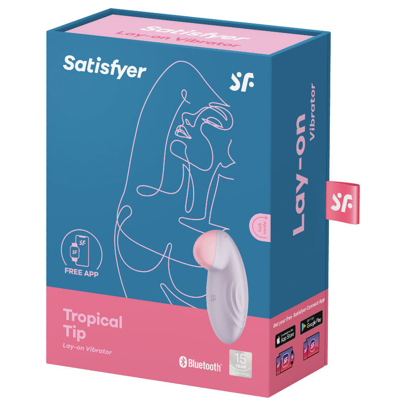 SATISFYER - POSER VIBRADOR PUNTA TROPICAL AZUL