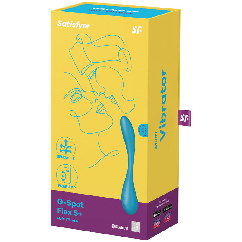 SATISFYER - MULTI G-SPOT VIBRATOR FLEX 5 BLUE
