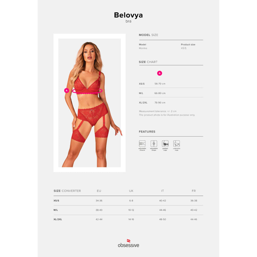 OBSESSIVE - BELOVYA XS/S BRA