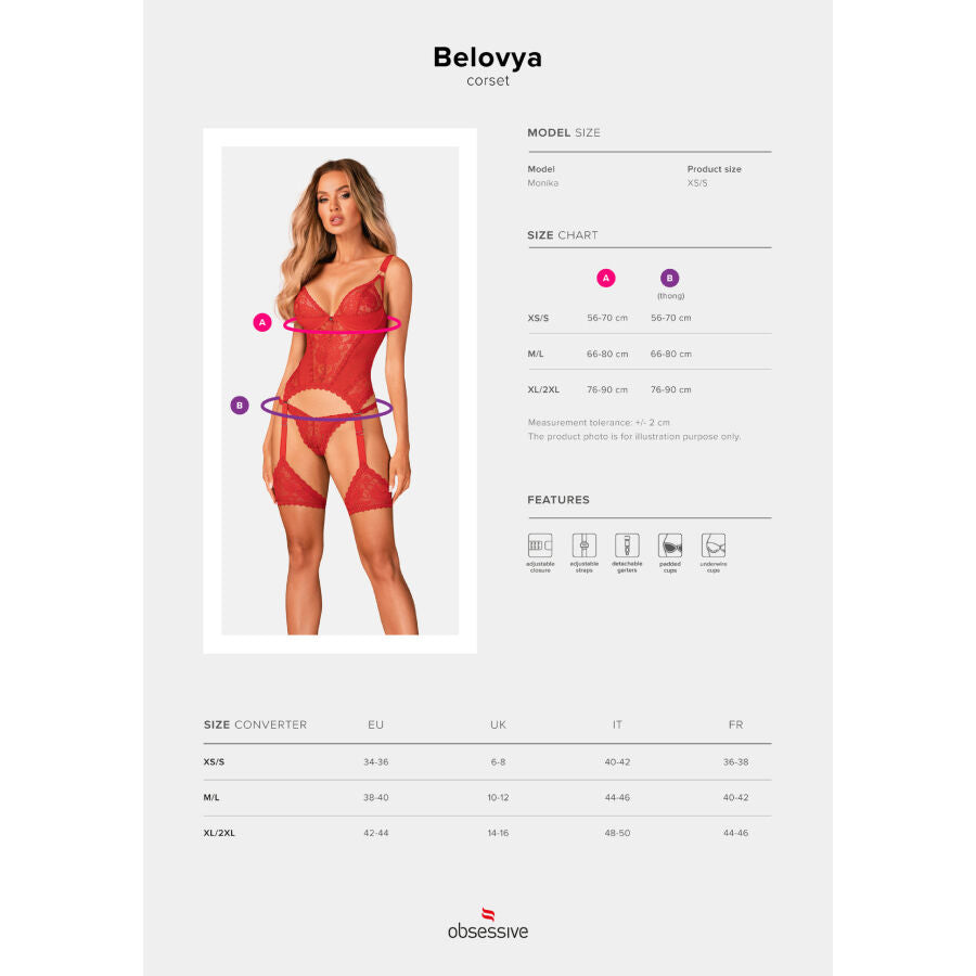 OBSESSIVE - CORSET BELOVYA XS/S