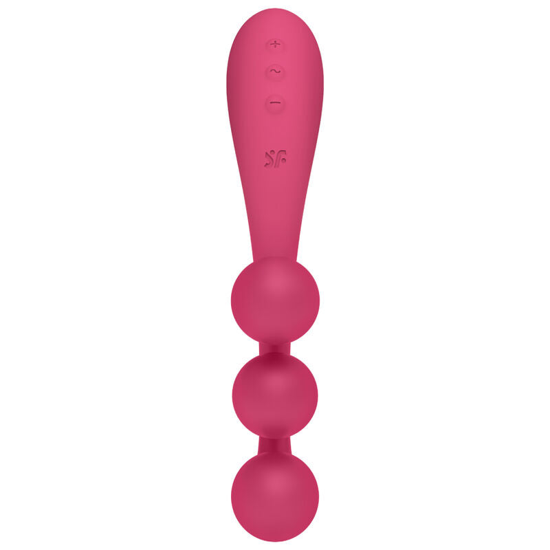 SATISFYER - MULTI TRI BALL VIBRADOR 1 ROJO