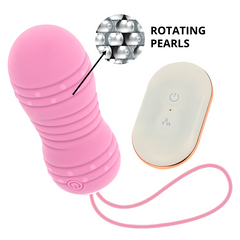 OHMAMA - MANDO A DISTANCIA HUEVO 7 MODOS ROTACIÓN ROSA