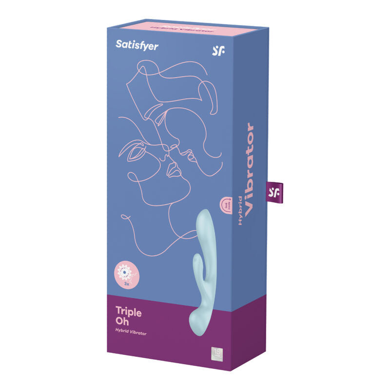 SATISFYER - VIBRACIÓN HÍBRIDA TRIPLE OH ROSA