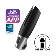 SATISFYER - POTENTE MASTURBADOR NEGRO