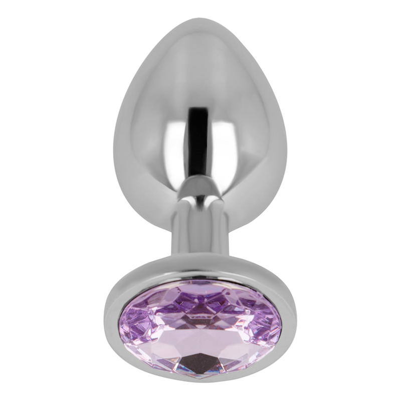 OHMAMA - PLUG ANAL CON CRISTAL MORADO 9 CM