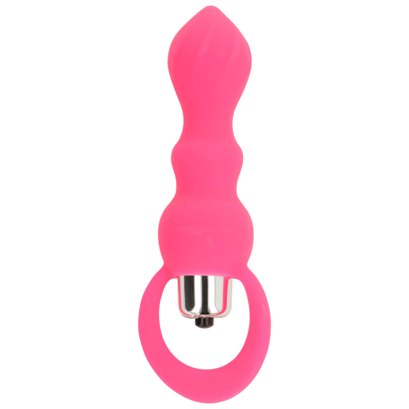 OHMAMA - ESTIMULADOR ANAL CON VIBRACIÓN 9 CM ROSA