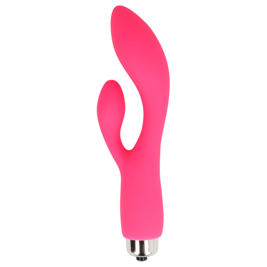 OHMAMA - VIBRATEUR AVEC LAPIN 12,5 CM ROSE