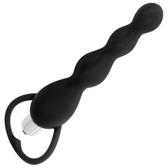 OHMAMA - ESTIMULADOR ANAL CON VIBRACIÓN NEGRO