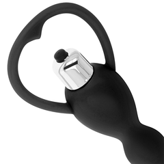 OHMAMA - ESTIMULADOR ANAL CON VIBRACIÓN NEGRO