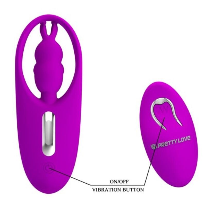 PRETTY LOVE - WILD RABBIT STIMULATOR FOR PANTIES WITH REMOTE CONTROL LILAC