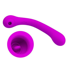 PRETTY LOVE - ALEX VIBRATOR AND CLITORIS SUCTION CUP LILAC