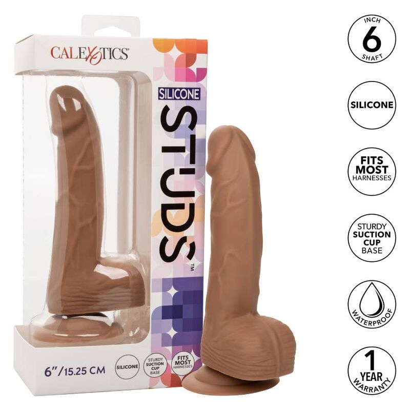 CALEXOTICS - SILICONE NAILS 15.24 CM BROWN