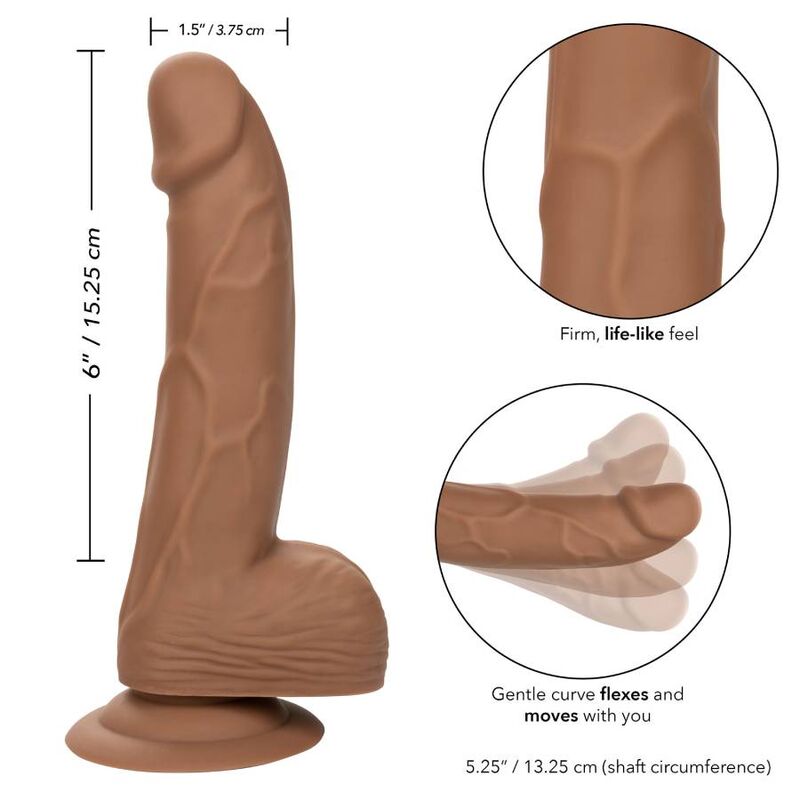 CALEXOTICS - SILICONE NAILS 15.24 CM BROWN