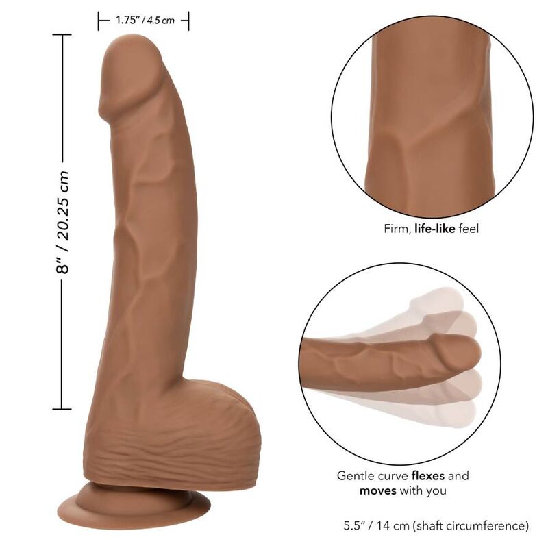 CALEXOTICS - SILICONE NAILS 20.32 CM BROWN