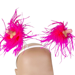 FEMARVI - PITO MARABOU SPRING HEADBAND 6 UNITS