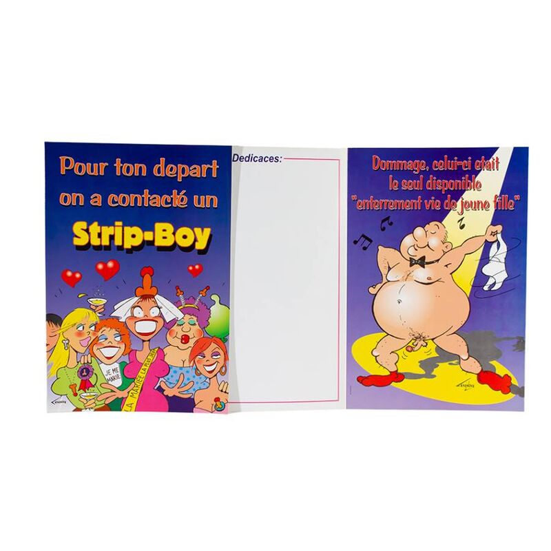 FEMARVI - DADIEU STRIP BOY CARD /FR